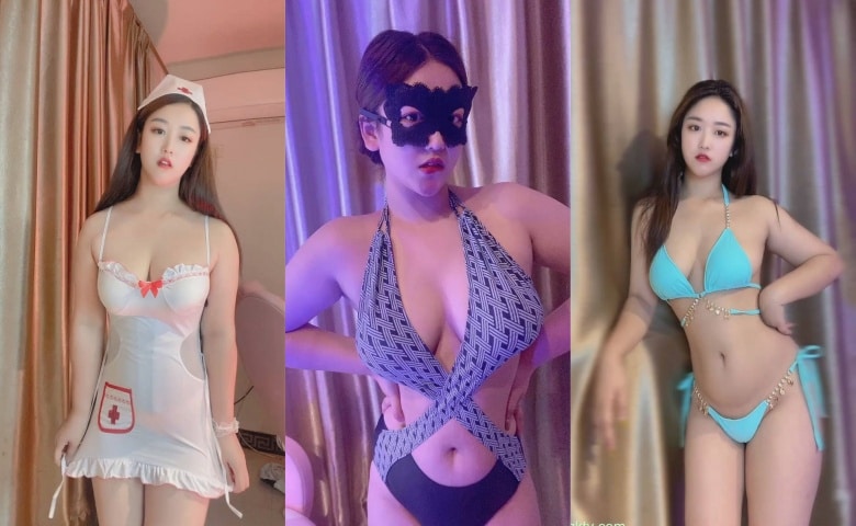 快手网红 – 露露 666元重磅定制泳衣制服热舞[14V-1.84G]