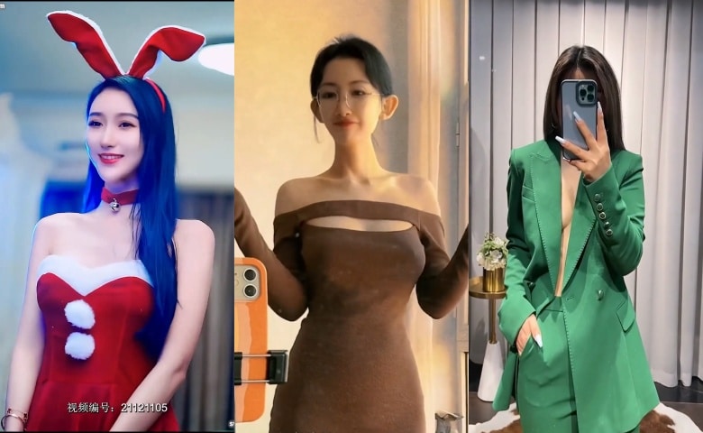 抖音重磅 – 无罩凸点抖胸福利短视频合集[10段剪辑N段视频-1.09G]