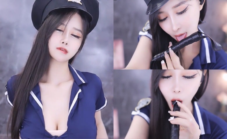 【网易CC】小恩雅 土豪赞助群定制女警制服热舞[1V-984M]