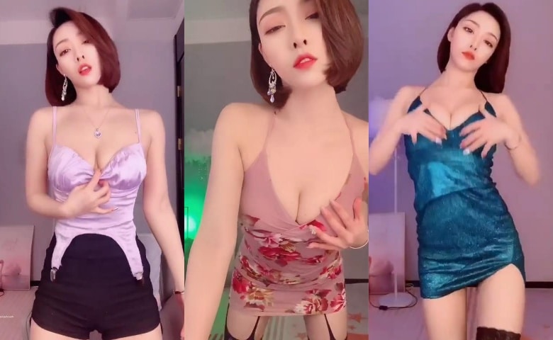 【快手】饭饭 超美短发妹的喷血诱惑第三弹[20V-264M]