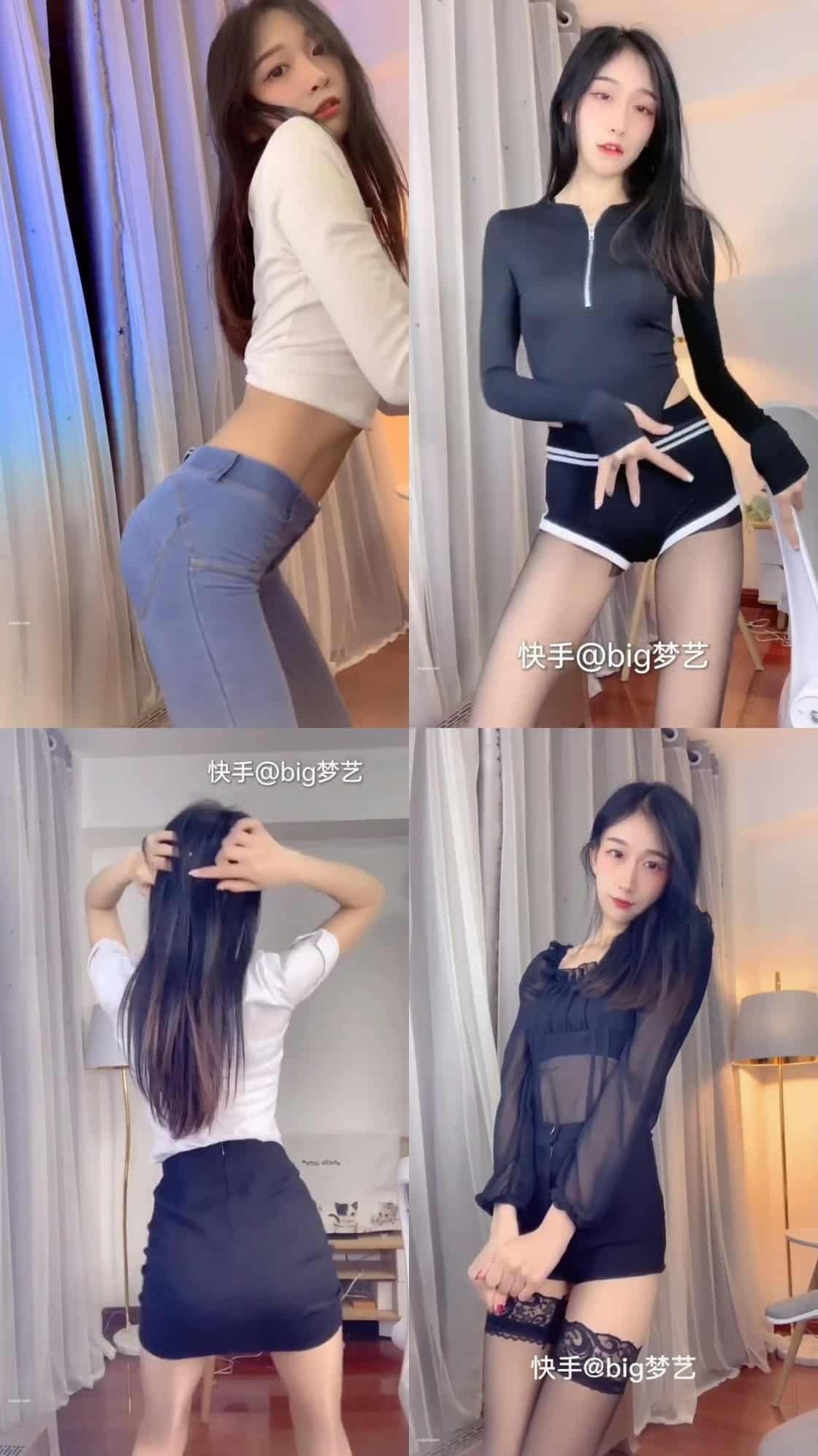 【快手主播】big梦艺 极致身材多种服饰跳舞合集[12V-324M]