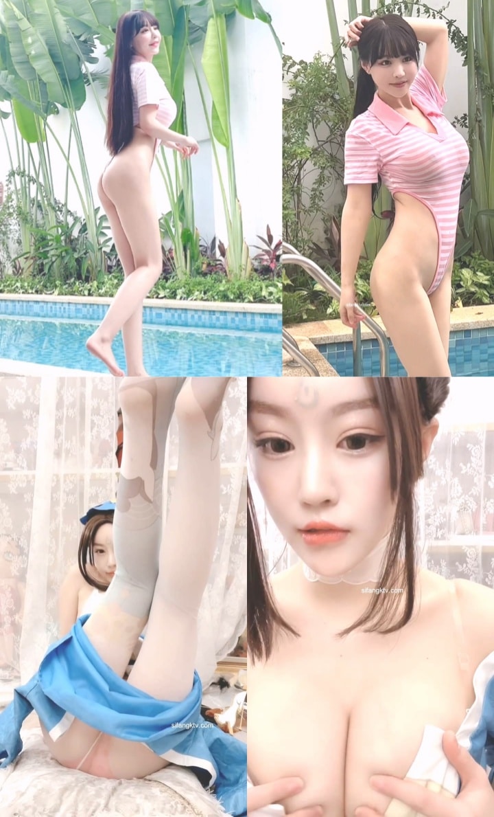 秀人网 – 朱可儿 蓝色不知火舞COS私拍+西双版纳条纹泳衣[5V-1.95G]