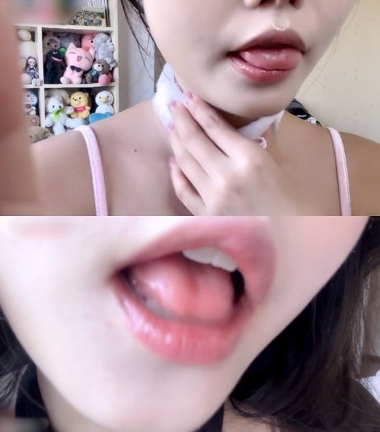 【音声】摆摆早睡了吗 ASMR视频玩舌头特写[1.03G-19分28秒]