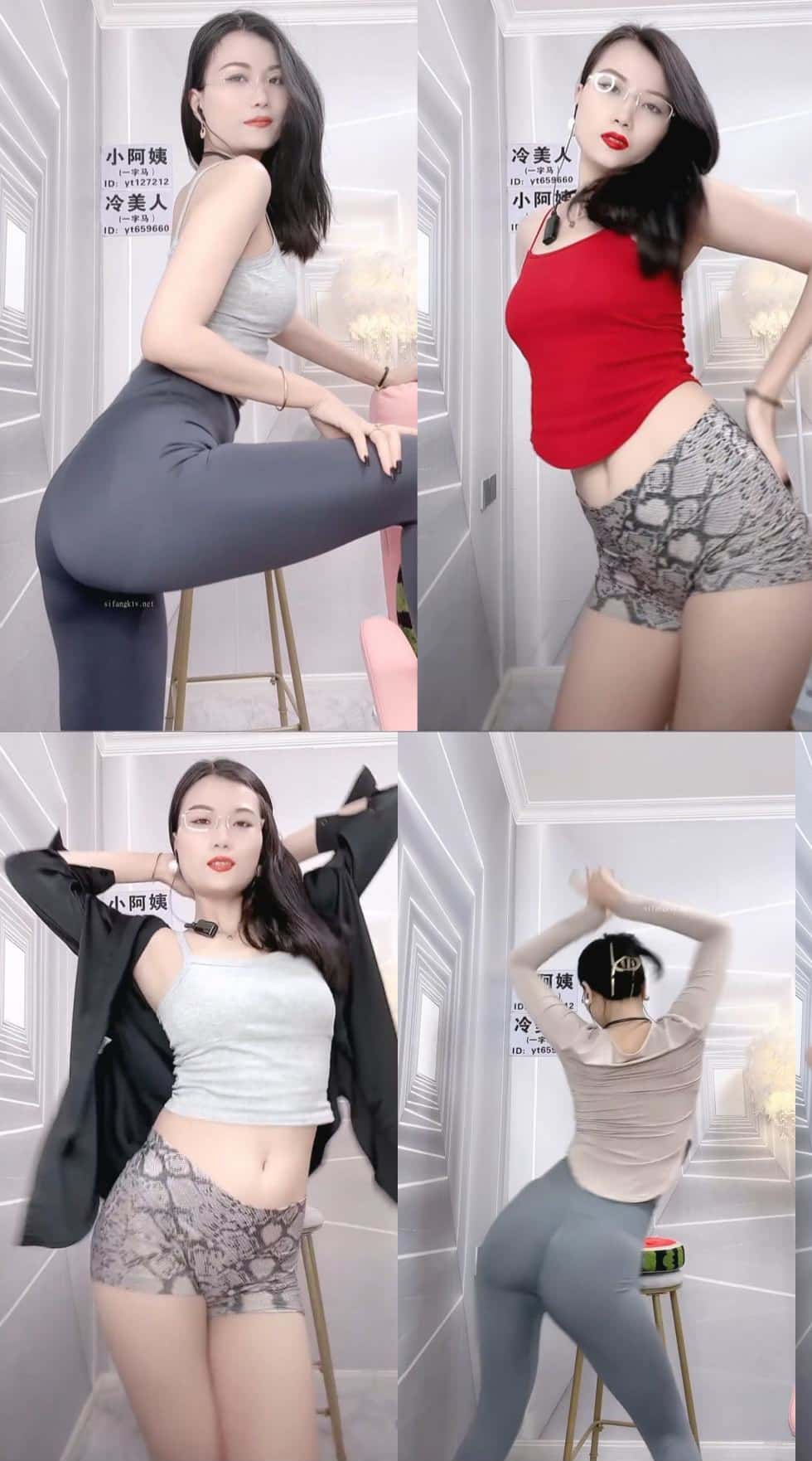 快手主播 – 冷美人 紧身裤直播热舞后背摇剪辑视频合集[73V-6.52G]