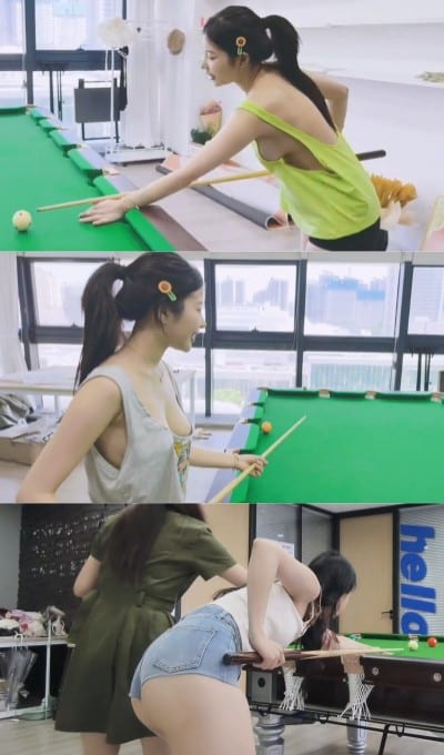 顶级技术流擦边 – 美女真空打台球较量系列一[57V-7.83G]