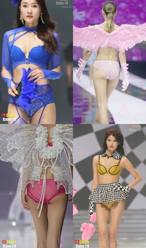 维密天使情趣内衣秀超近景！透视亮点惊喜不断4K竖屏画质[2V-1.4G]