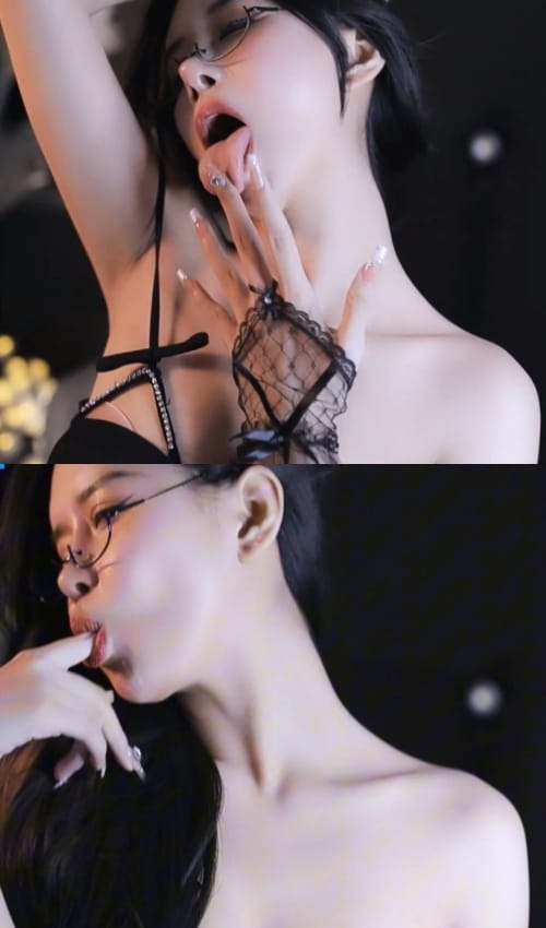 网易CC【小恩雅】暗色御姐抖胸表情特写[976M]