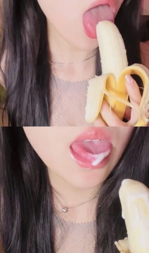 琉璃瓦助眠 单独付费音声ASMR镂空上衣吃香蕉[274M]