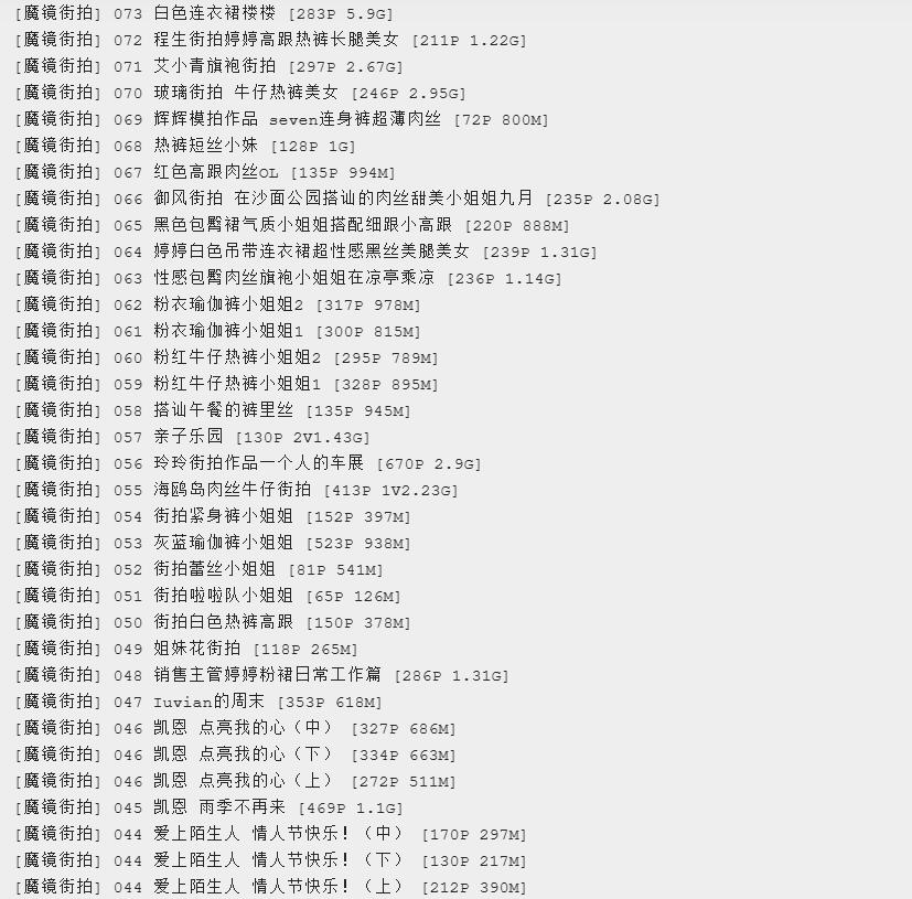 知名街拍站 – 魔镜街拍 – 176套高清合集[115G]插图3
