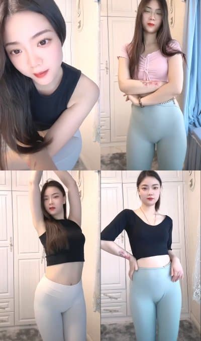 快手肉肉可爱主播【清清爱跳舞】瑜伽裤直播热舞合集[46V-2.78G]