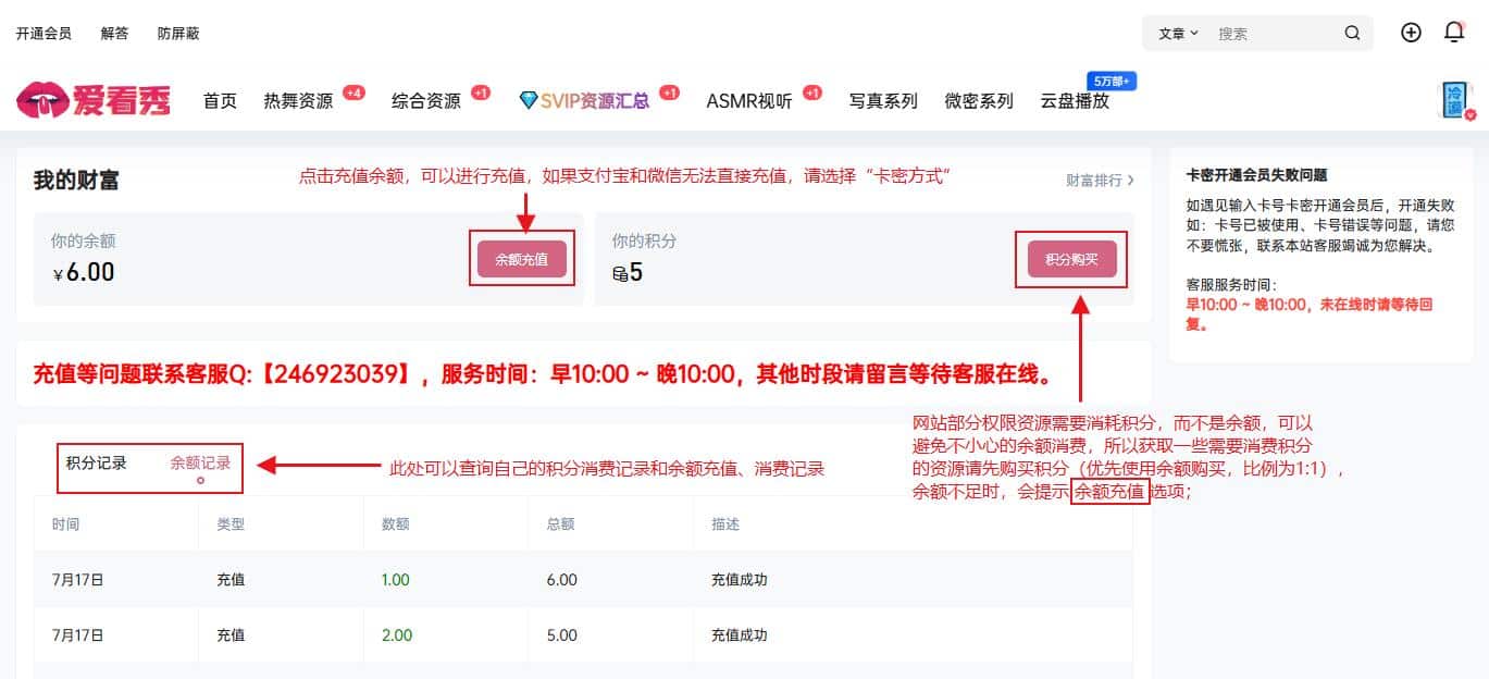 电脑端使用【卡密】方式充值插图1