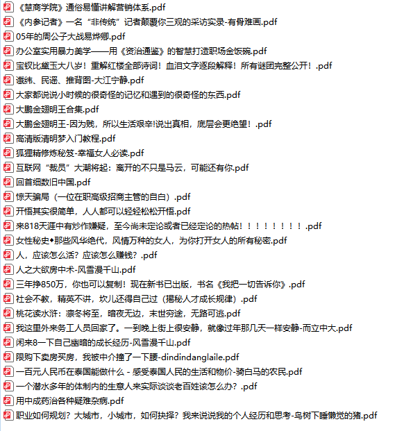 且珍惜合集！已绝版去重复18G天涯论坛神贴合集插图12